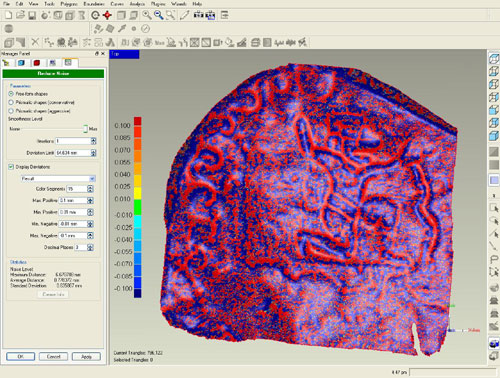 Example of Monument 64 in Geomagic Viewer